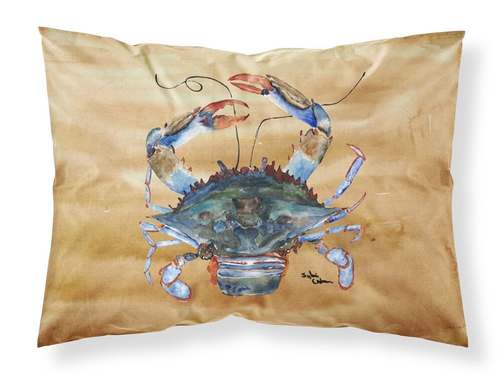 7025 8156PILLOWCASE Crab Fabric Standard Pillowcase Lightweight Super Soft